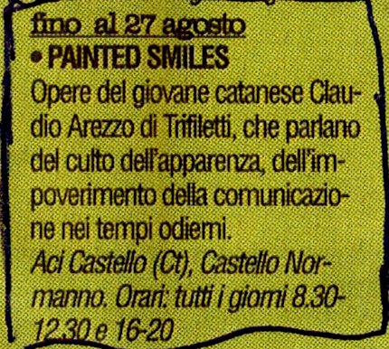 vivere - 351 - 2006 painted smiles claudio arezzo di trifiletti 2006